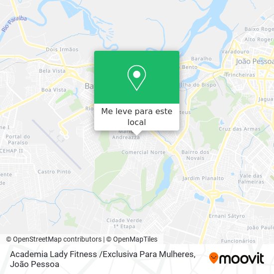 Academia Lady Fitness /Exclusiva Para Mulheres mapa