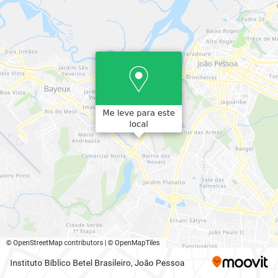 Instituto Bíblico Betel Brasileiro mapa