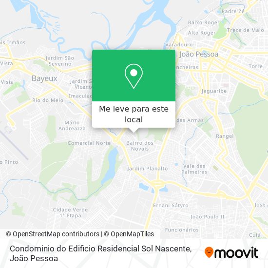 Condominio do Edificio Residencial Sol Nascente mapa