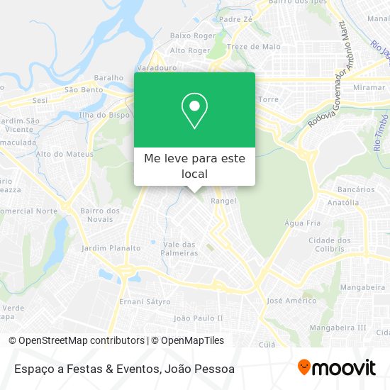 Espaço a Festas & Eventos mapa