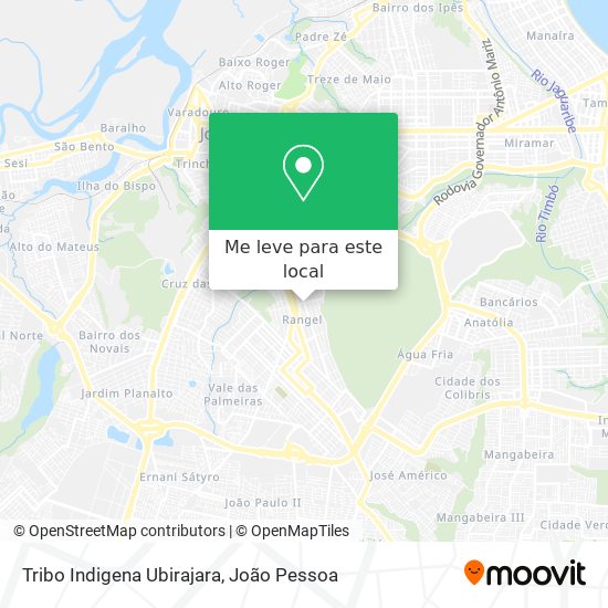 Tribo Indigena Ubirajara mapa