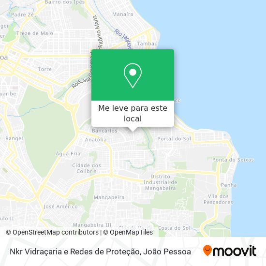 Nkr Vidraçaria e Redes de Proteção mapa