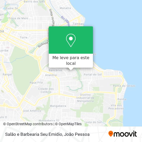 Salão e Barbearia Seu Emídio mapa