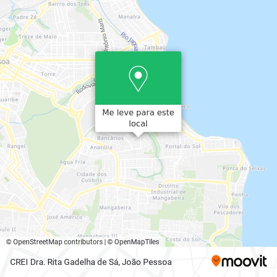 CREI Dra. Rita Gadelha de Sá mapa