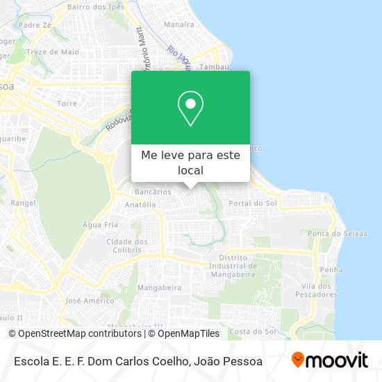 Escola E. E. F. Dom Carlos Coelho mapa