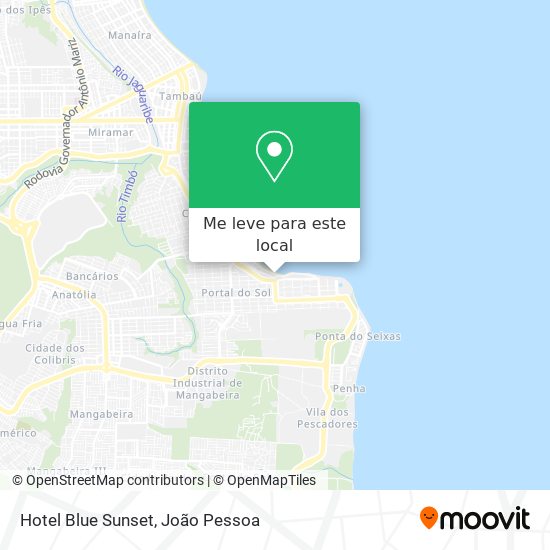 Hotel Blue Sunset mapa