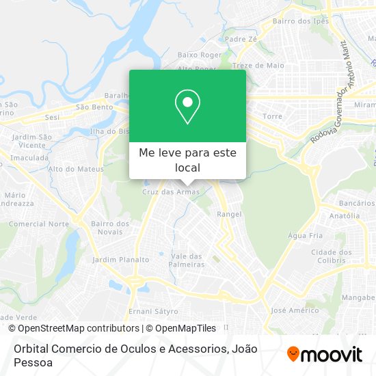 Orbital Comercio de Oculos e Acessorios mapa