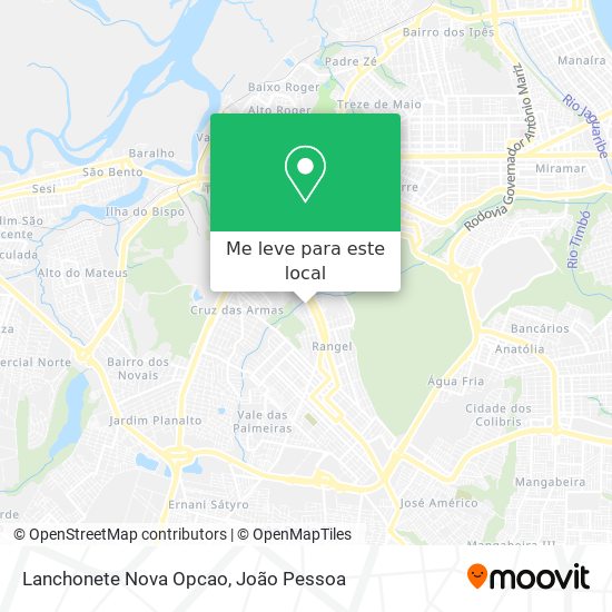Lanchonete Nova Opcao mapa