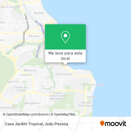 Casa Jardim Tropical mapa