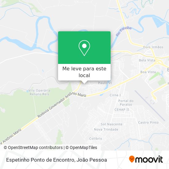 Espetinho Ponto de Encontro mapa