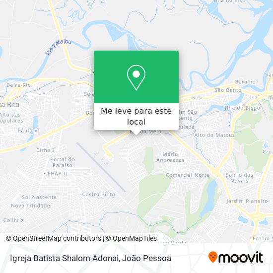 Igreja Batista Shalom Adonai mapa