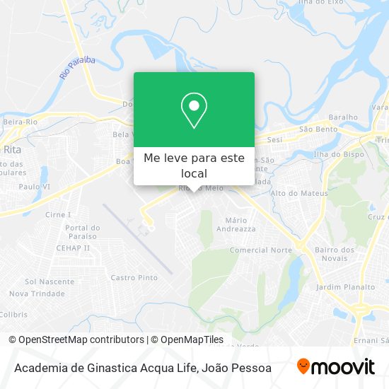 Academia de Ginastica Acqua Life mapa