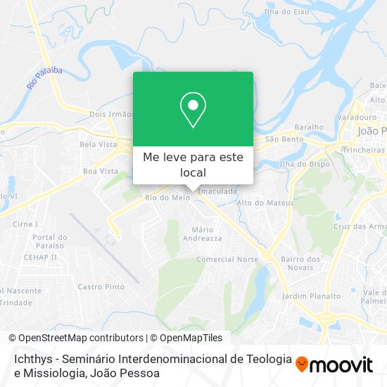 Ichthys - Seminário Interdenominacional de Teologia e Missiologia mapa