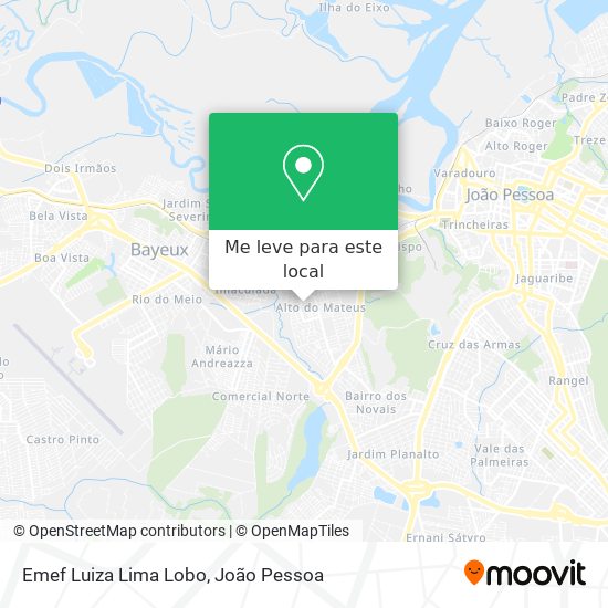 Emef Luiza Lima Lobo mapa