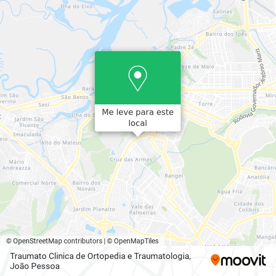 Traumato Clinica de Ortopedia e Traumatologia mapa