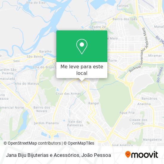 Jana Biju Bijuterias e Acessórios mapa