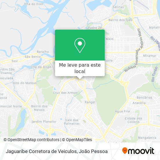 Jaguaribe Corretora de Veiculos mapa