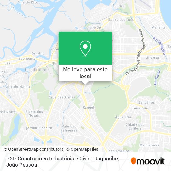 P&P Construcoes Industriais e Civis - Jaguaribe mapa