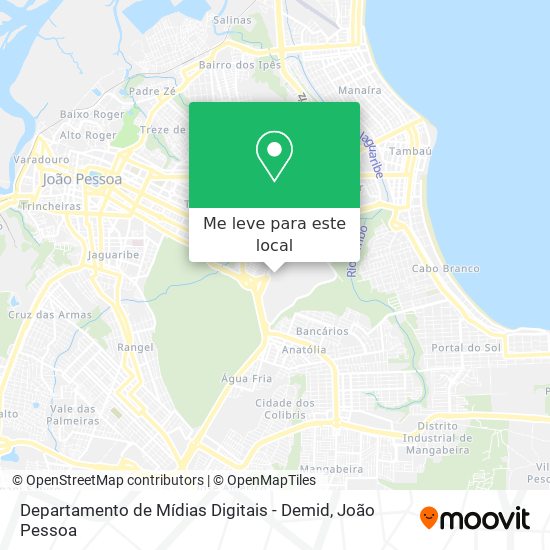 Departamento de Mídias Digitais - Demid mapa