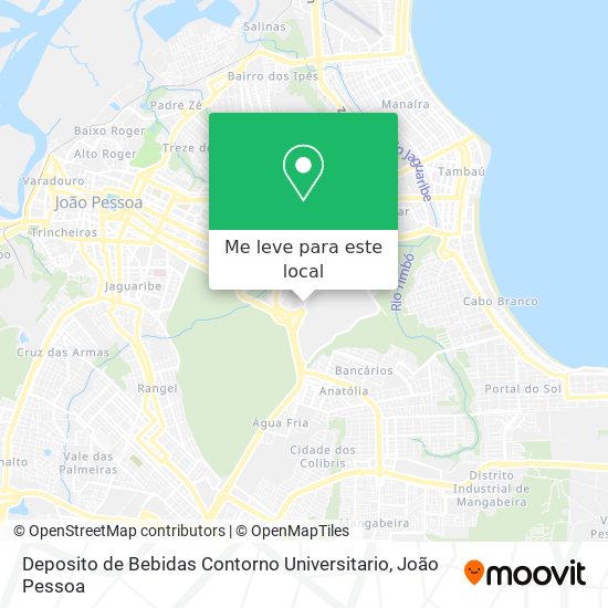 Deposito de Bebidas Contorno Universitario mapa