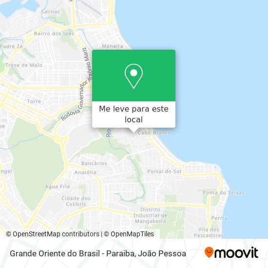 Grande Oriente do Brasil - Paraiba mapa