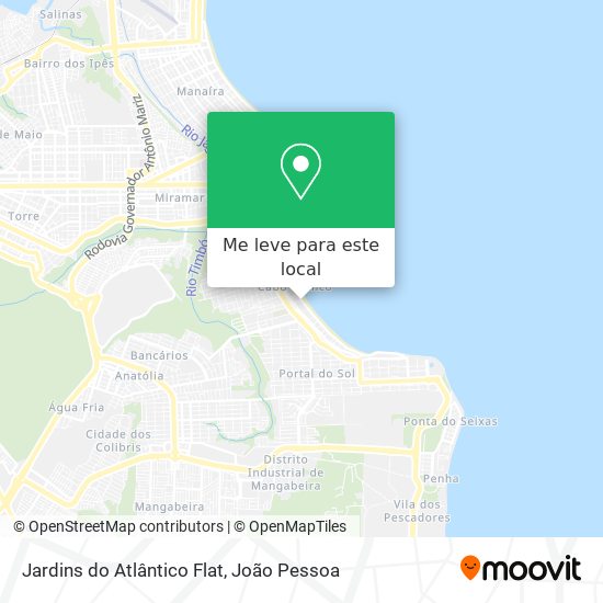 Jardins do Atlântico Flat mapa