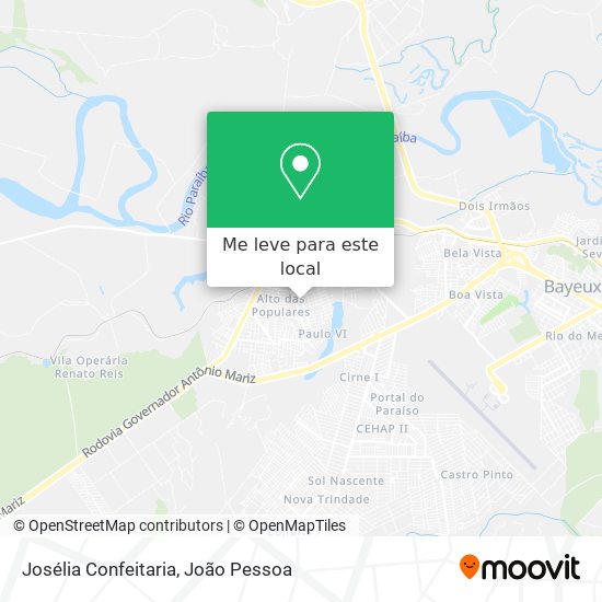 Josélia Confeitaria mapa