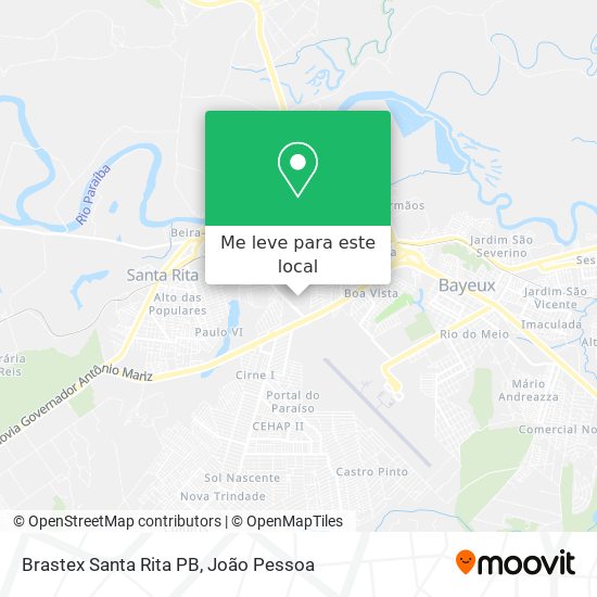 Brastex Santa Rita PB mapa