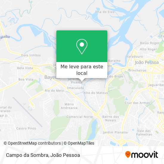 Campo da Sombra mapa