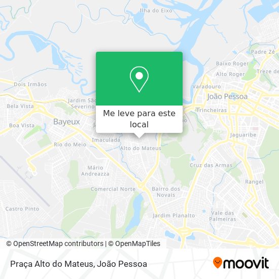 Praça Alto do Mateus mapa