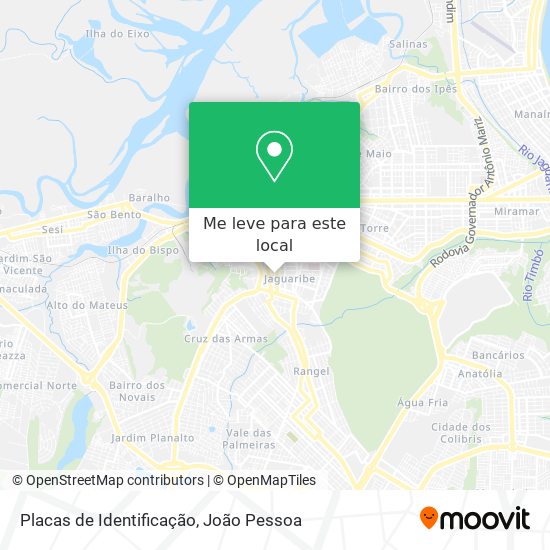 Placas de Identificação mapa