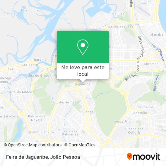 Feira de Jaguaribe mapa