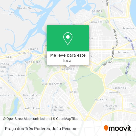 Praça dos Três Poderes mapa