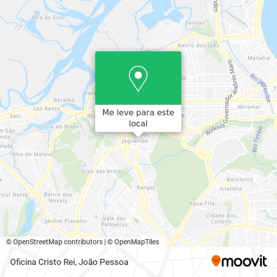 Oficina Cristo Rei mapa