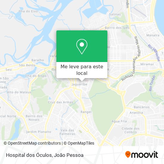 Hospital dos Óculos mapa