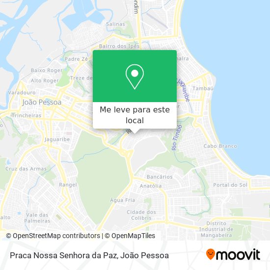 Praca Nossa Senhora da Paz mapa