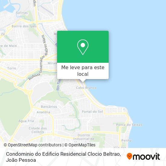 Condominio do Edificio Residencial Clocio Beltrao mapa