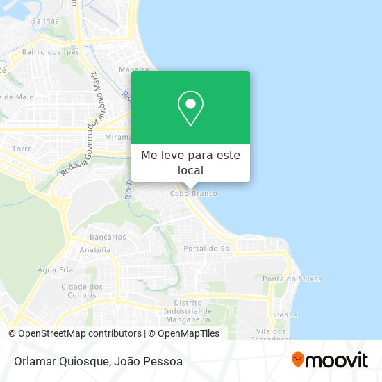 Orlamar Quiosque mapa