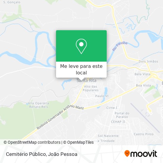 Cemitério Público mapa