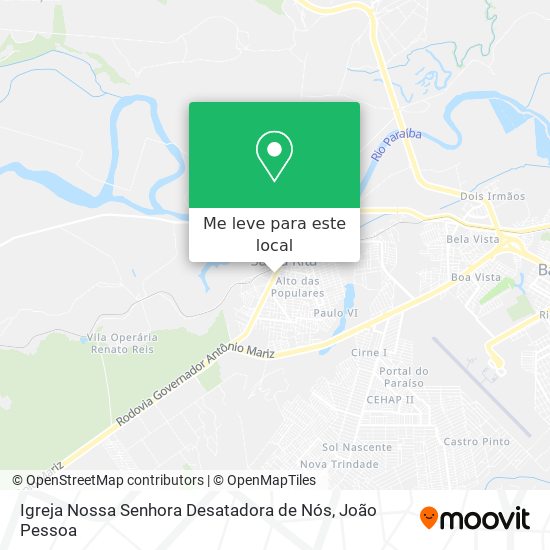 Igreja Nossa Senhora Desatadora de Nós mapa