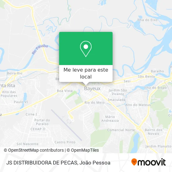 JS DISTRIBUIDORA DE PECAS mapa