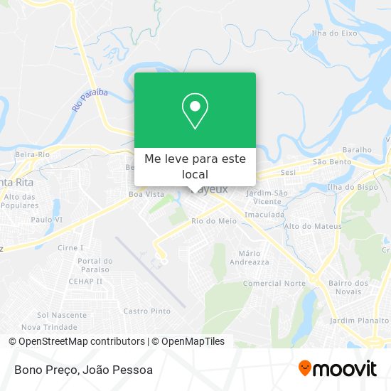Bono Preço mapa