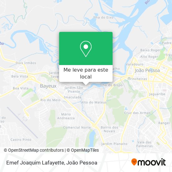 Emef Joaquim Lafayette mapa