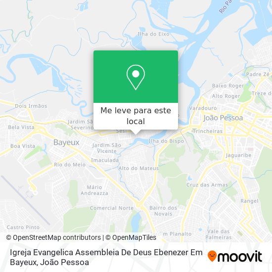 Igreja Evangelica Assembleia De Deus Ebenezer Em Bayeux mapa