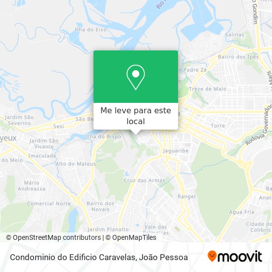 Condominio do Edificio Caravelas mapa