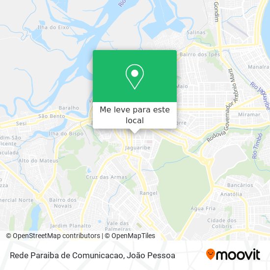 Rede Paraiba de Comunicacao mapa