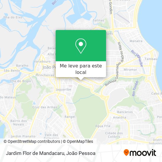 Jardim Flor de Mandacaru mapa