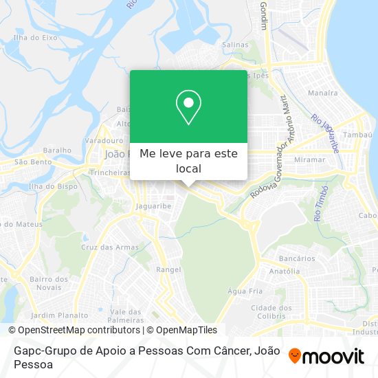 Gapc-Grupo de Apoio a Pessoas Com Câncer mapa