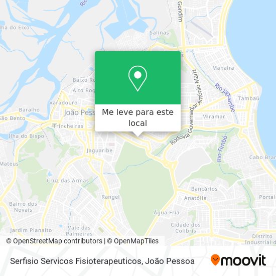 Serfisio Servicos Fisioterapeuticos mapa