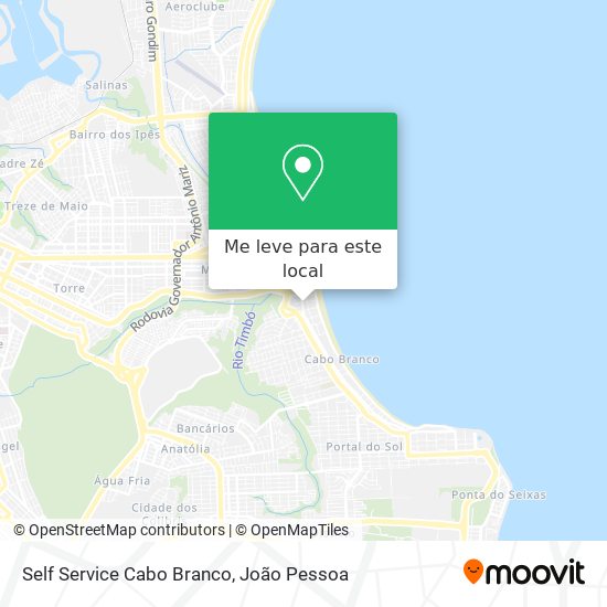 Self Service Cabo Branco mapa